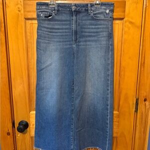 PAIGE Anessa Crop High-Rise Wide-Leg Jeans